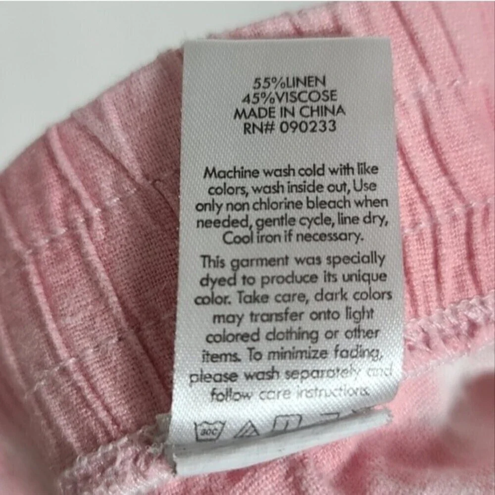 PacSun White Pink Printed Tie Dye Stretch Shorts L